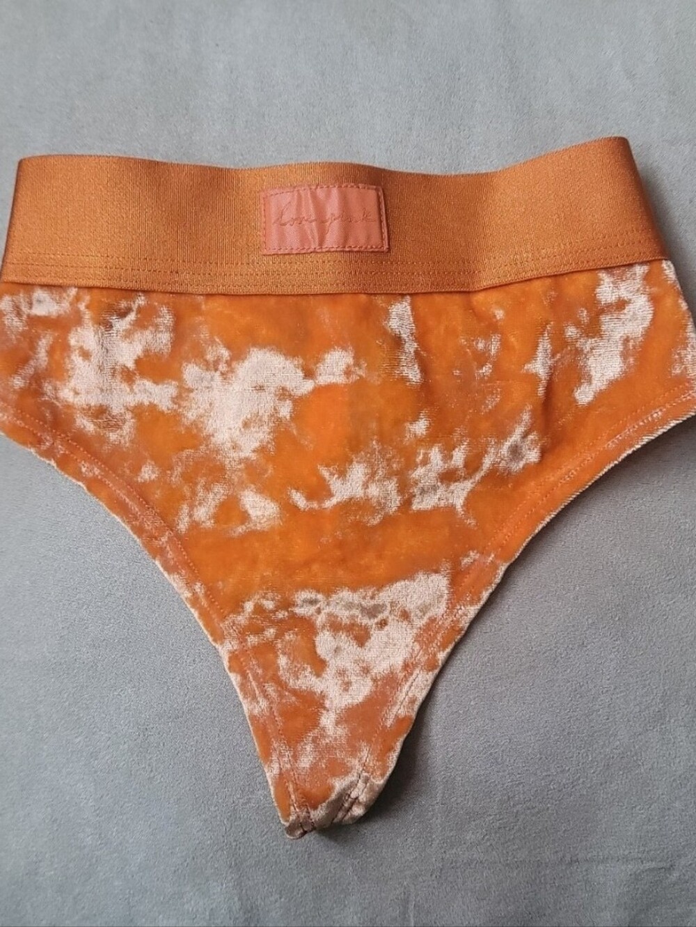 VICTORIA'S SECRET PINK Velvet Velour Thong, Size L